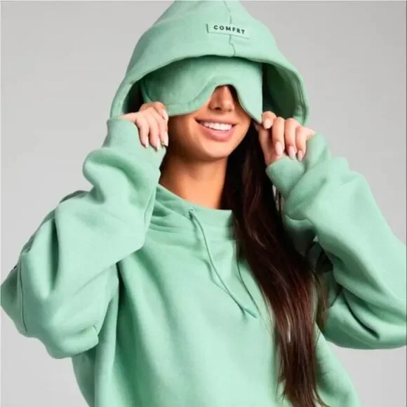 COMFRT Airplane Mode Travel Full Zip Hoodie Sz. L - Picture 1 of 12